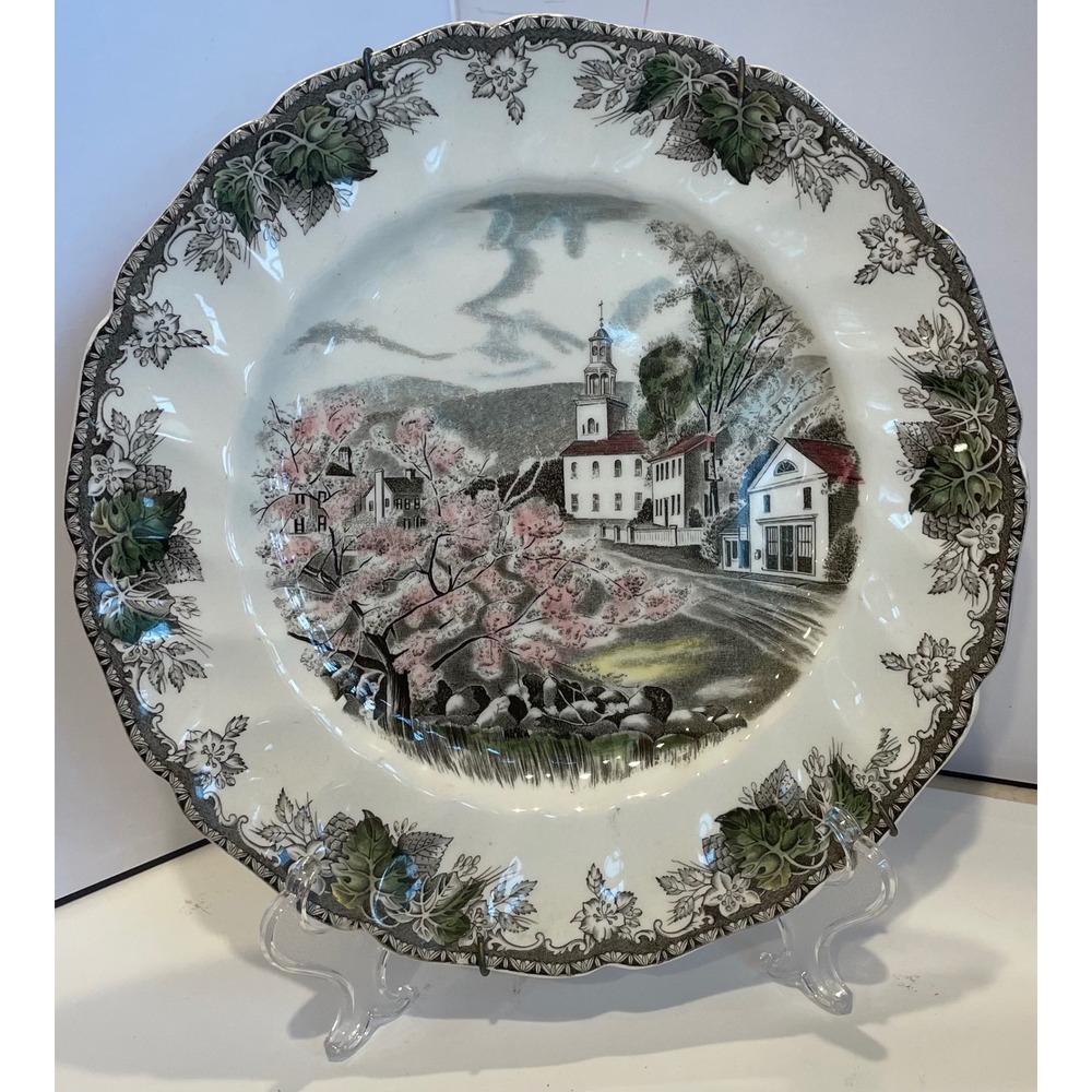 Johnson Brothers Friendly Village 9.75" Dinner Plates Set of 3 Vintage England - Picture 8 of 16
